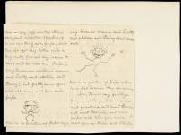 Autograph letter with original drawings from Eugene Field to "Trotty"