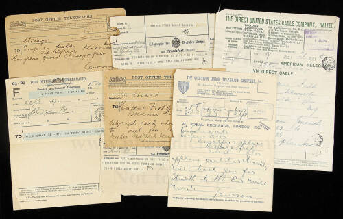 Collection of telegrams and telegraphs to Eugene Field