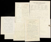 Seven letters to Eugene Field, each docketed in his microscopic script
