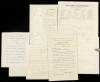 Seven letters to Eugene Field, each docketed in his microscopic script
