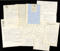 11 autograph letters, signed from Francis Wilson to Eugene Field - plus two others