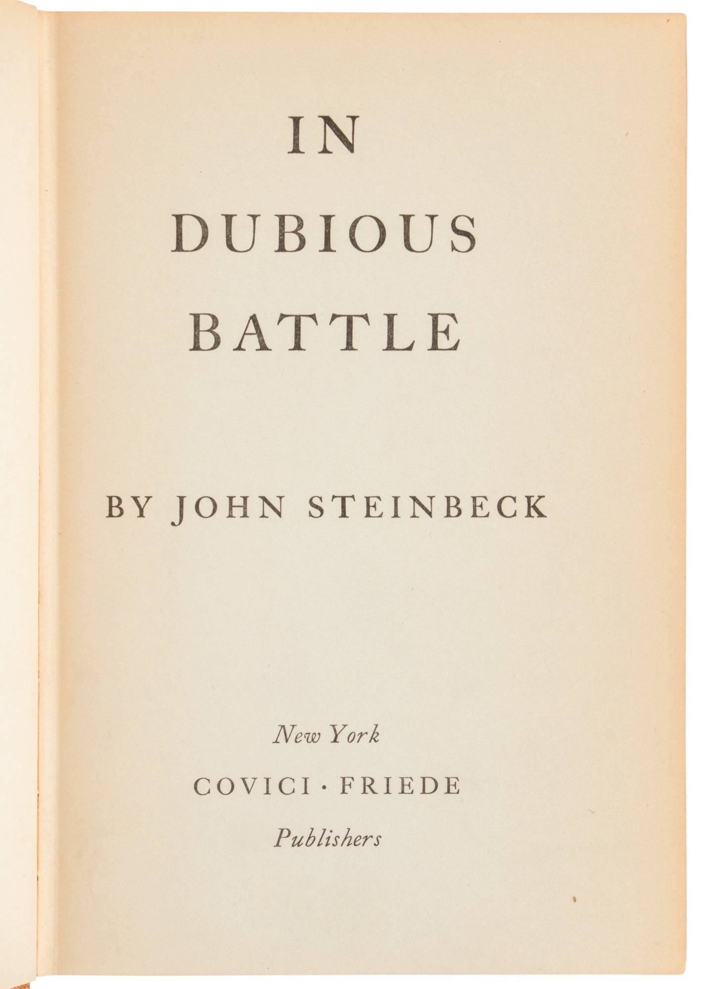 Dubbious In Dubious Battle