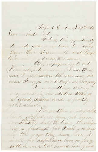 Letter about a speech by a Black minister of the Freedman&rsquo;s Bureau