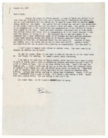 Letter from Charles Bukowski to Kirby Congdon