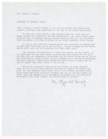 Typed statement by Rose Fitzgerald Kennedy on Bobby Kennedy's death, signed