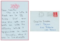 Autograph letter signed by Nancy Reagan