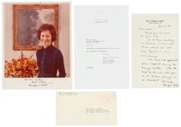 Photograph signed by Rosalynn Carter as First Lady [with] signed note