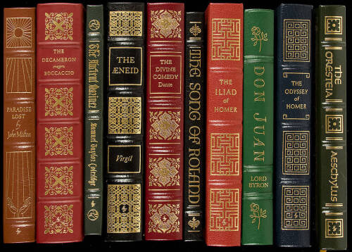 Fifteen volumes of epic plays and stories published by the Easton Press