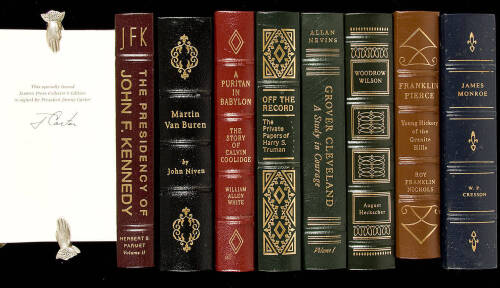 Thirty titles from the Easton Press Library of the Presidents