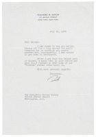 Typed letter signed from Richard Nixon to George Murphy