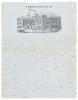 Letter with view of San Francisco as State Capital