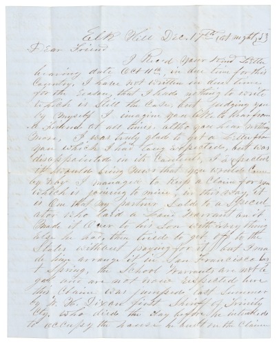 Letter from J.C. Martin to A.M. Bell