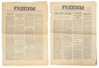 Freedom (newspaper), first two issues, October 11 and 18, 1898