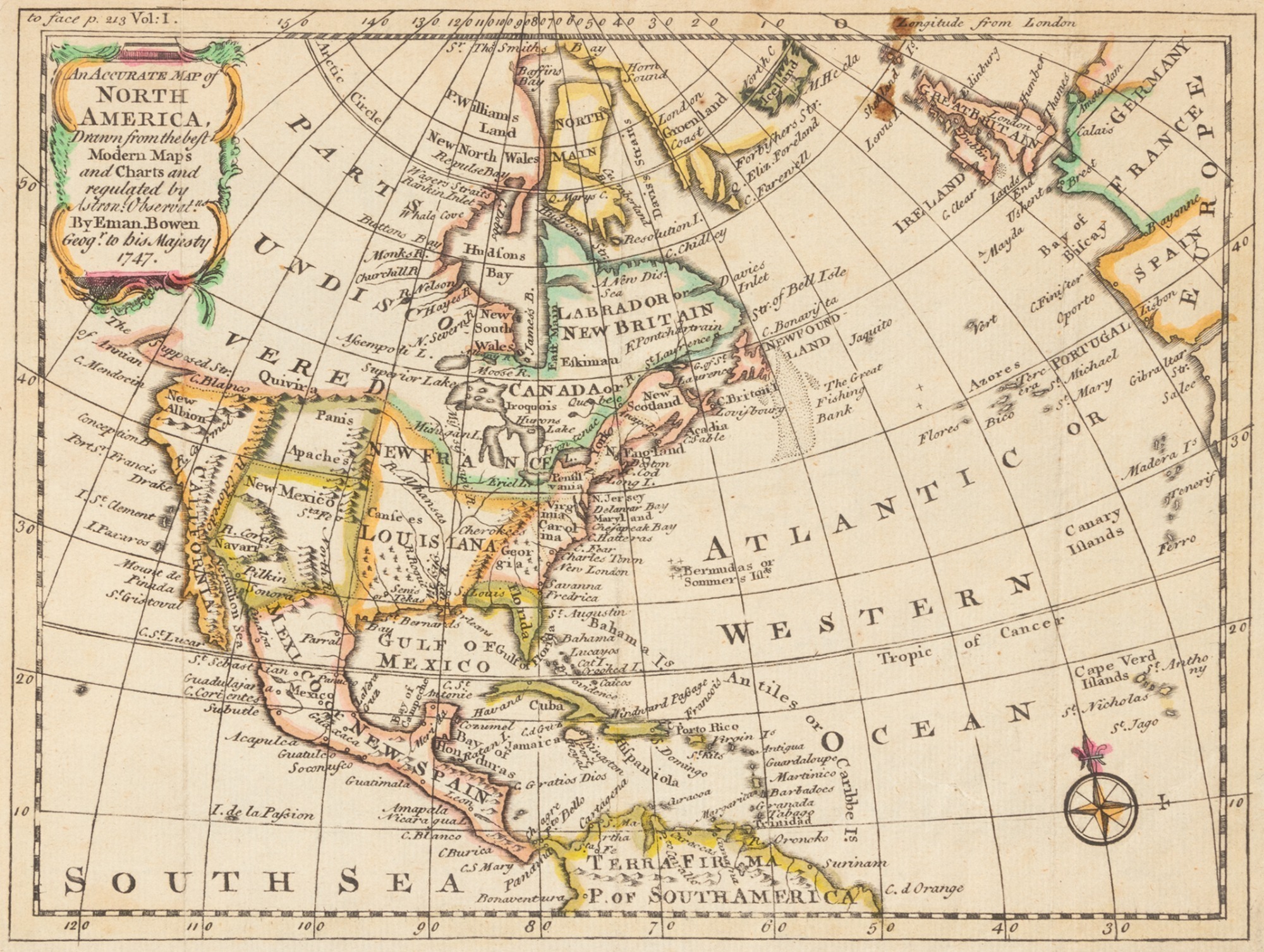 An Accurate Map Of North America Drawn From The Best Modern Maps And Charts And Regulated By 5641