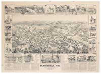 Bird's Eye View, Placerville, Cal. Published by the "Weekly Observer" 1888