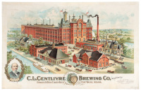 C.L. Centlivre Brewing Co. Incorporated. Brewers & Bottlers of Lager Beer, Fort Wayne, Indiana
