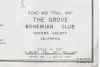 Road and Trail Map: The Grove, Bohemian Club, Sonoma County, California - 3