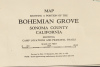 Map Showing a Portion of the Bohemian Grove Sonoma County California Showing Camp Locations and Principal Trails - 2