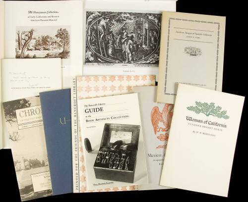 Eighteen volumes printed for, by, or about The Bancroft Library