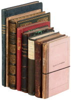 Eight volumes of early 19th-century poetry
