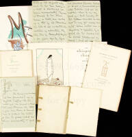 Eight Grabhorn Press books in unbound sheets, some sewn, suitable for fine binding