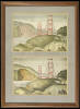 Six block prints by Mallette Dean, in three frames