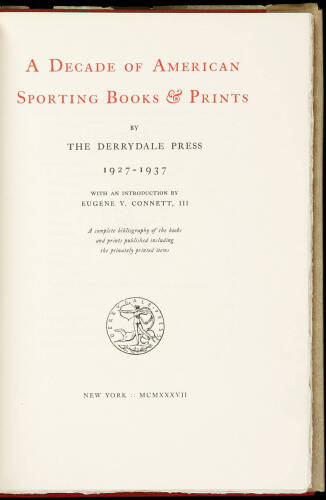 Lot of four volumes from the Derrydale Press