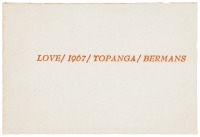 Handmade greeting card by Wallace Berman