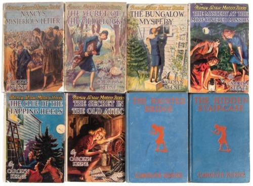 Eight Nancy Drew books