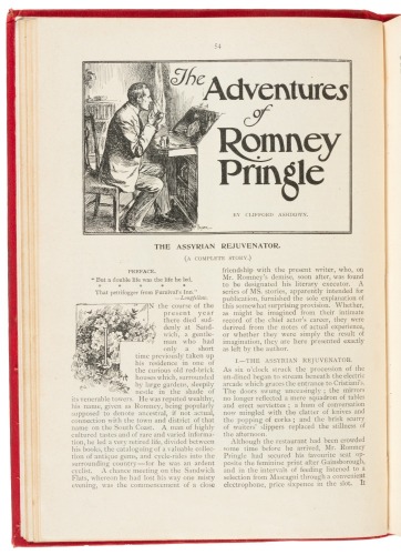 The Adventures of Romney Pringle [in] Cassell's Magazine