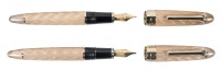 Classic Pens [CP7] "Pacific and Atlantic" Pair of Sterling Silver Limited Edition Fountain Pens