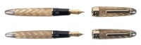 Classic Pens [CP7] Sailor "Pacific and Atlantic" Pair of Sterling Silver Limited Edition Fountain Pens