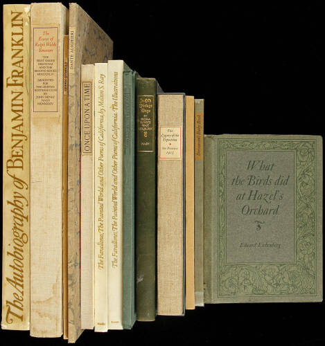 Twelve books printed by John Henry Nash