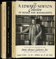 Rare Books, Original Drawings, Autograph Letters and Manuscripts Colelcted by the Late A. Edward Newton