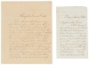 Two letters from Lydia H. Sigourney
