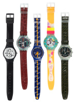 Lot of Five Wristwatches Including Two Chronographs