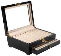 Black Wood Pen Storage and Display Box