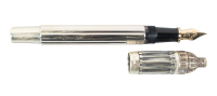 Romea Sterling Silver and Solitaire Diamond Limited Edition Fountain Pen