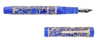 Chatsworth Blue and Silver Limited Edition Fountain Pen