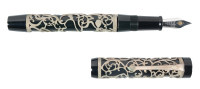 Chatsworth Black and Silver Limited Edition Fountain Pen