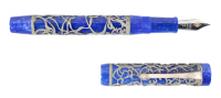 Chatsworth Blue and Silver Limited Edition Fountain Pen