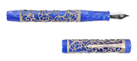 Chatsworth Blue and Silver Limited Edition Fountain Pen