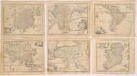 Series of 15 small maps engraved by Thomas Jefferys