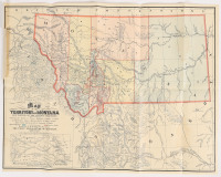 Map of the Territory of Montana with Portions of the Adjoining Territories... Drawn by W.W. de Lacy, for the use of the first legislature of Montana