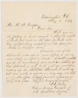 WITHDRAWN - Letter from A.E. Miley, a clerk in the Foreign Division of the Auditors Office, regarding the proper placement of weights in the Parcel Post mail forms
