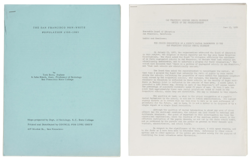 Two papers relating to race in San Francisco
