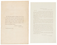Two printed items relating to the claim by Benjamin S. Brooks & others to Yerba Buena Island in San Francisco Bay