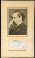 Clipped signature of Charles Dickens