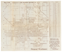 Map of Phoenix, Arizona: Office of Wm. H. Becker, Civil Engineer