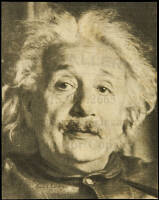 Signed portrait of Albert Einstein